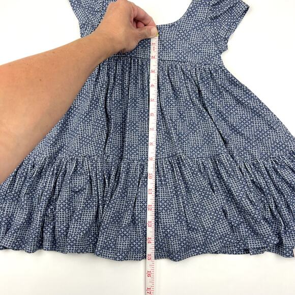 Omi Jo Play Dress in Diagonal Print Navy Peoni - Picture 4 of 5